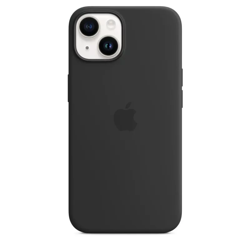 Suojakotelo Apple iPhone 14 silikonikotelo MagSafe-yhteensopiva keskiyö