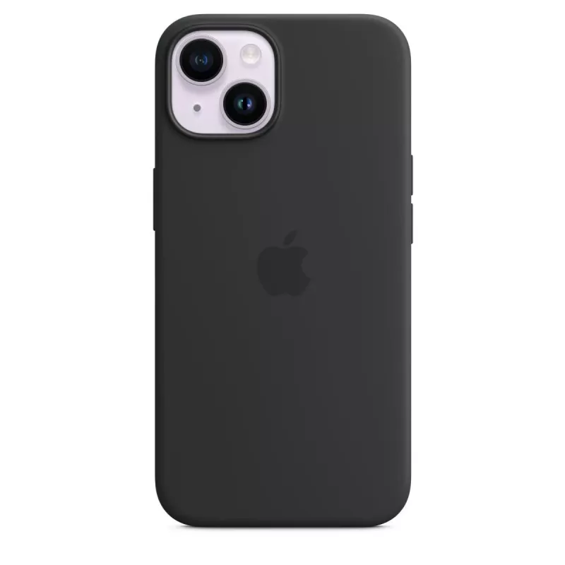 Suojakotelo Apple iPhone 14 silikonikotelo MagSafe-yhteensopiva keskiyö