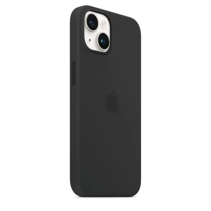 Suojakotelo Apple iPhone 14 silikonikotelo MagSafe-yhteensopiva keskiyö
