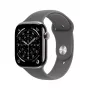 APPLE Watch Series 11 GPS + Cellular 46 mm luonnollinen titaanikuori Stone Grey -sport-rannekkeella M/L