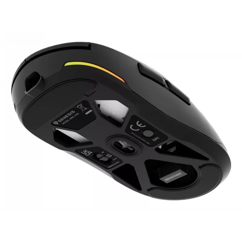 GENESIS Zircon 660 hiiri peli oikeakätinen RF langaton + Bluetooth + USB Type-A optinen 12000 DPI