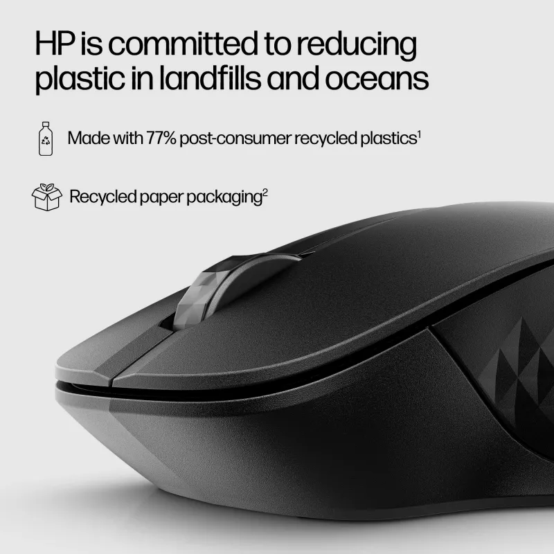 HP 430 monilaite langaton hiiri, molempikätinen, optinen, RF langaton + Bluetooth, 1200 DPI, musta