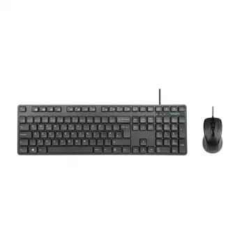 Targus AKM622ES näppäimistö ja hiiri yleismalli USB QWERTY espanja musta