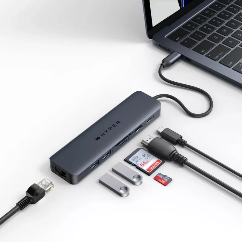 Targus HD4003GL kannettavan telakointiasema/porttireplikaattori USB Type-C sininen