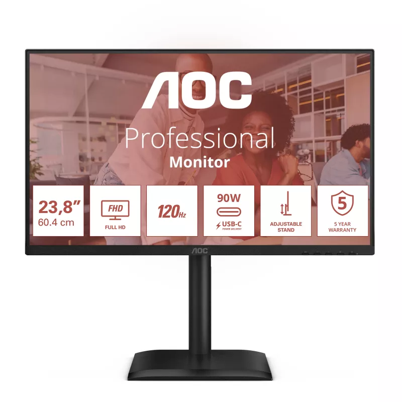 AOC E4 24E4CV -tietokonenäyttö 60,5 cm (23,8