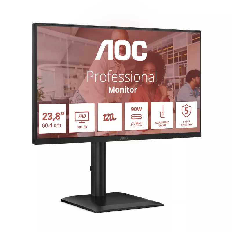 AOC E4 24E4CV -tietokonenäyttö 60,5 cm (23,8