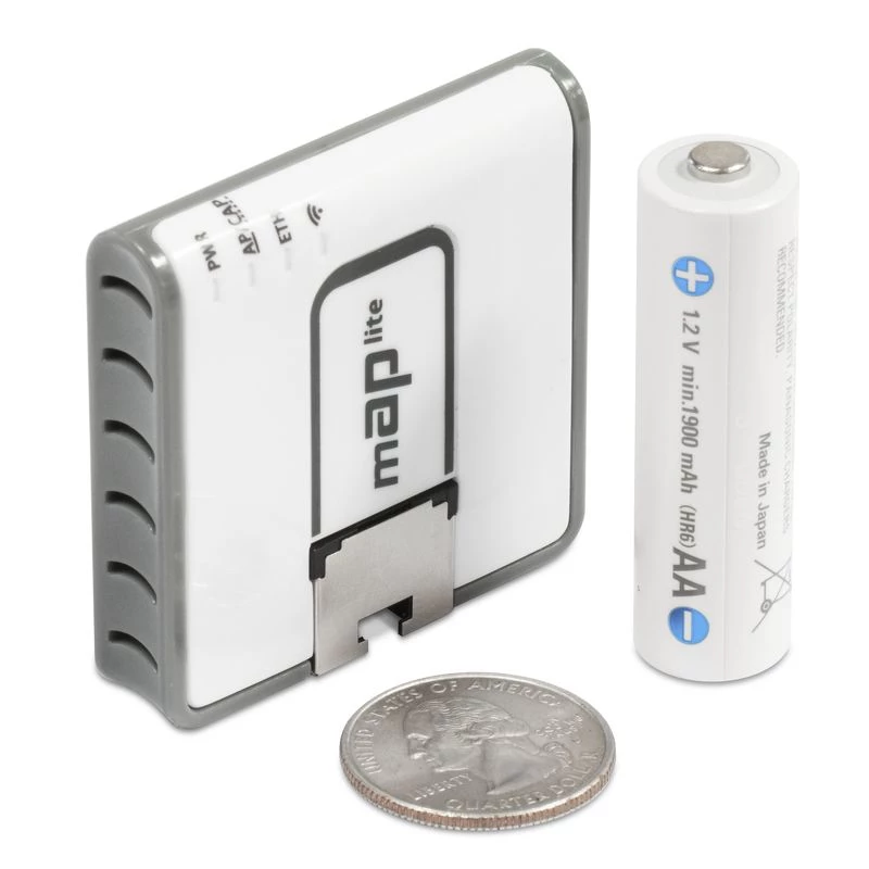 MIKROTIK Map Lite 650 MHz CPU, 64 MB RAM, 1x LAN, sisäänrakennettu Dual