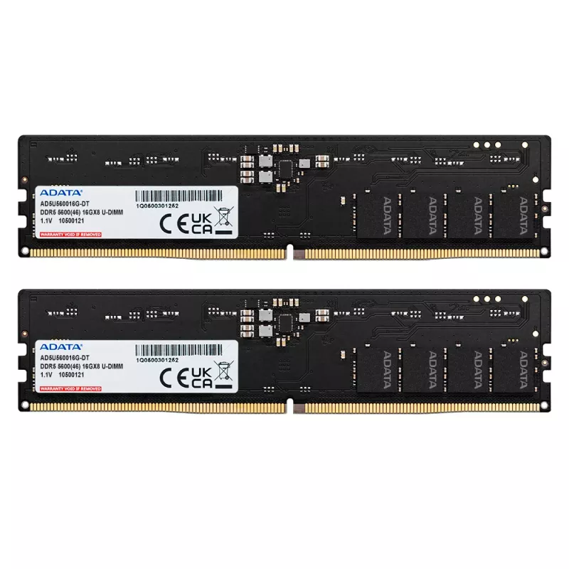 ADATA AD5U560032G-DT muistimoduuli 64 GB 2 x 32 GB DDR5 288-Pin DIMM