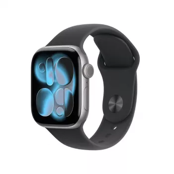 APPLE Watch Series 11 GPS + Cellular 42mm Space Grey alumiinikotelo mustalla sport-rannekkeella M/L