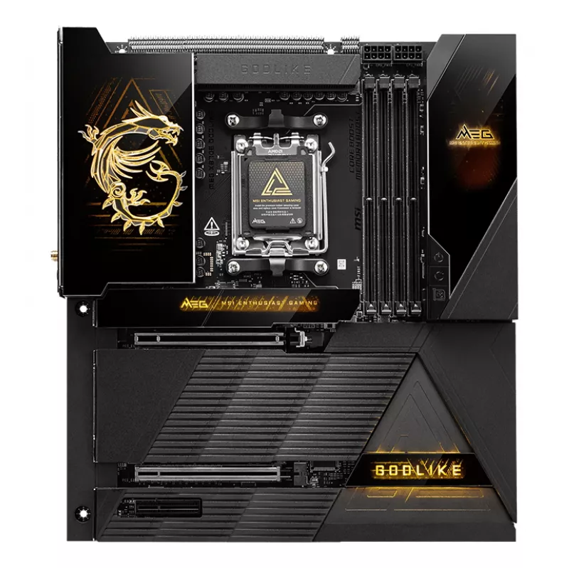 Emolevy MSI MEG X870E GODLIKE — X870E-piirisarja, AM5-kanta, ATX, DDR5-tuki