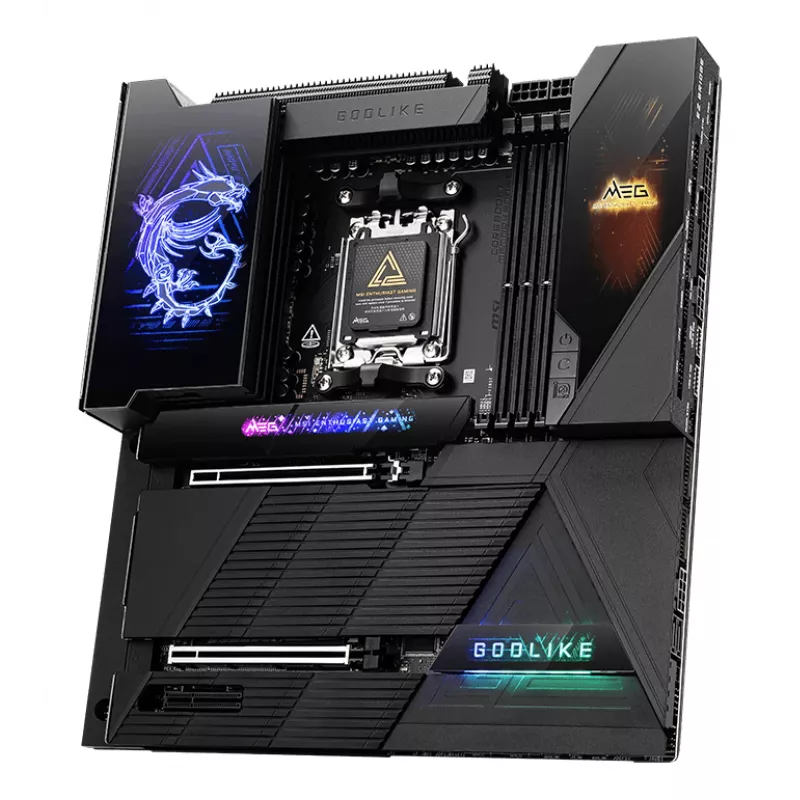 Emolevy MSI MEG X870E GODLIKE — X870E-piirisarja, AM5-kanta, ATX, DDR5-tuki
