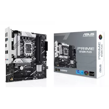 Emolevy ASUS PRIME B760M-PLUS — Intel B760, LGA 1700, micro-ATX, DDR5, 4 DIMM, 192 GB, 2,5 Gb LAN, 2x M.2