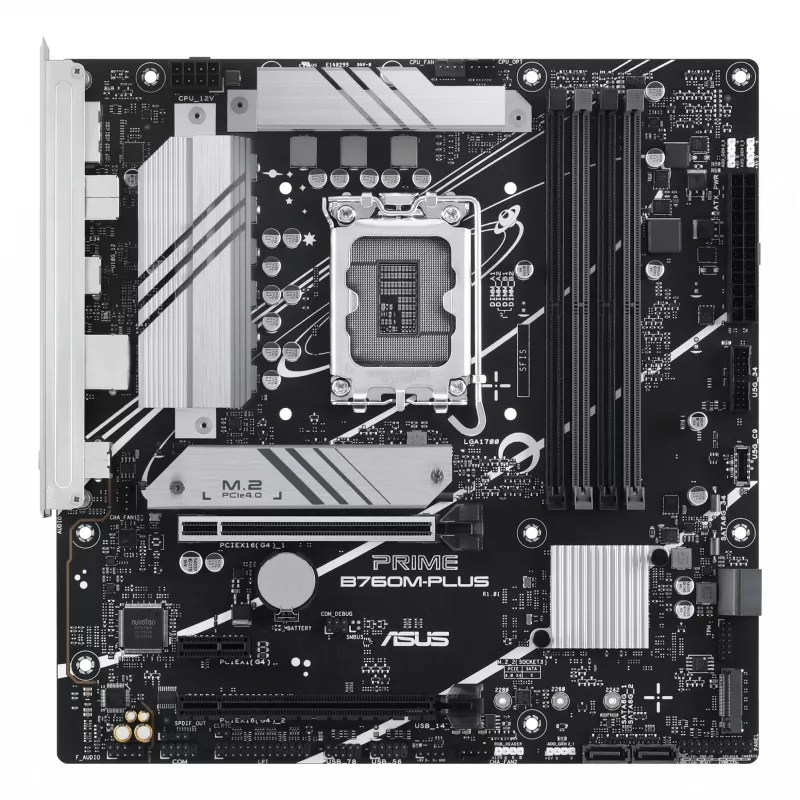 Emolevy ASUS PRIME B760M-PLUS — Intel B760, LGA 1700, micro-ATX, DDR5, 4 DIMM, 192 GB, 2,5 Gb LAN, 2x M.2