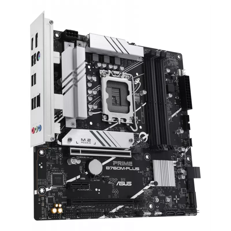 Emolevy ASUS PRIME B760M-PLUS — Intel B760, LGA 1700, micro-ATX, DDR5, 4 DIMM, 192 GB, 2,5 Gb LAN, 2x M.2