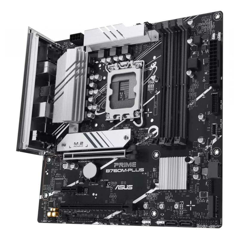 Emolevy ASUS PRIME B760M-PLUS — Intel B760, LGA 1700, micro-ATX, DDR5, 4 DIMM, 192 GB, 2,5 Gb LAN, 2x M.2