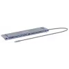 Telakka/keskitin Manhattan USB-C 10 porttia 4K 60Hz Power Delivery