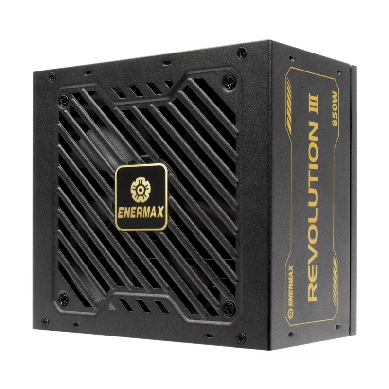 ENERMAX Revolution III ERV850G-AHG-MAC virtalähde 850 W, 80 PLUS Gold, täysmodulaarinen, ATX, musta