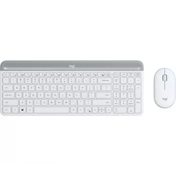 LOGITECH ohut langaton näppäimistö- ja hiirisarja Mk470 - offwhite - Qwerty US/international