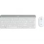 LOGITECH ohut langaton näppäimistö- ja hiirisarja Mk470 - offwhite - Qwerty US/international