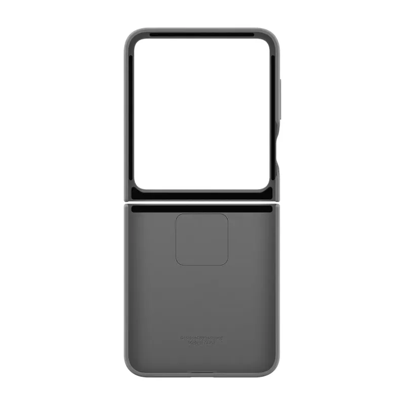 Samsung EF-PF741TJEGWW silikonikuori sormuksella Galaxy Z Flip6 -puhelimeen, harmaa