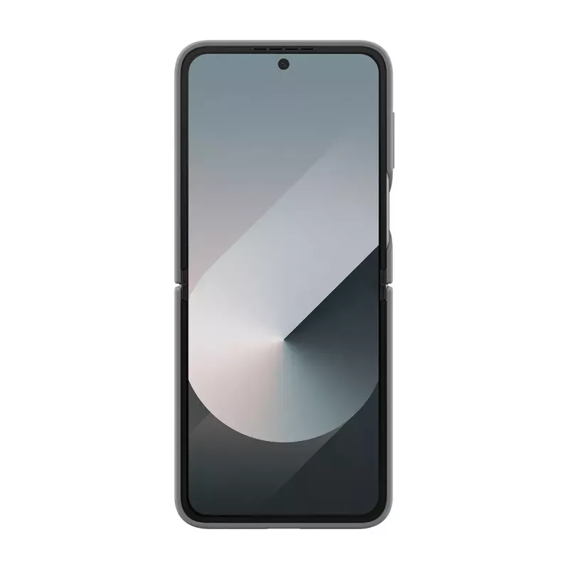 Samsung EF-PF741TJEGWW silikonikuori sormuksella Galaxy Z Flip6 -puhelimeen, harmaa
