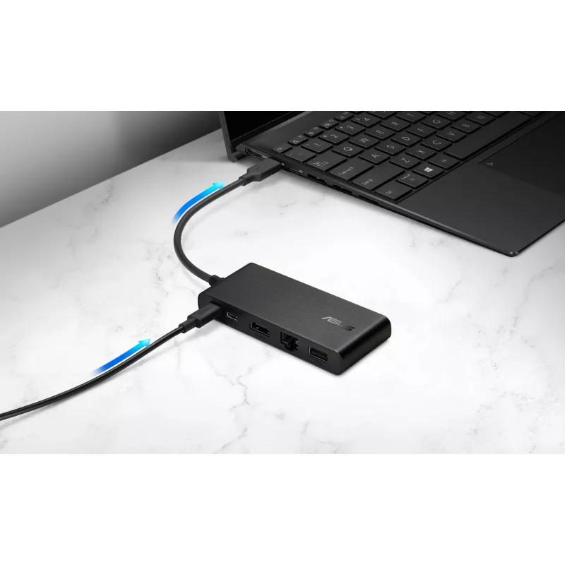 ASUS Dual 4K USB-C -telakka DC201 johdollinen USB 3.2 Gen 2 (3.1 Gen 2) Type-C musta
