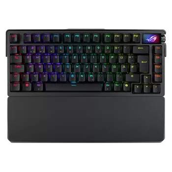 ASUS ROG Azoth Extreme näppäimistö pelaaminen USB + RF langaton + Bluetooth QWERTZ musta