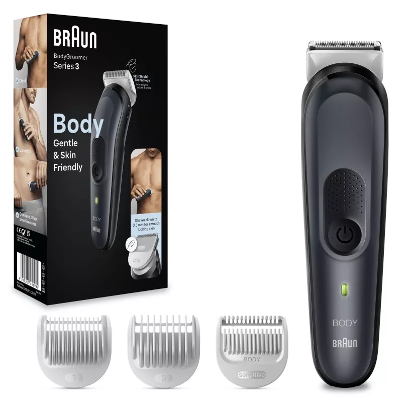 Braun BodyGroomer 3 BG3340 musta, harmaa