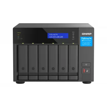 QNAP TVS-H674 NAS-torni Intel® Core™ i5 i5-12400 32 GB DDR4 0 TB QuTS hero Black