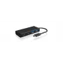 ICY BOX IB-HUB1426-CPD USB 3.2 Gen 1 (3.1 Gen 1) Type-C 5000 Mbit/s musta