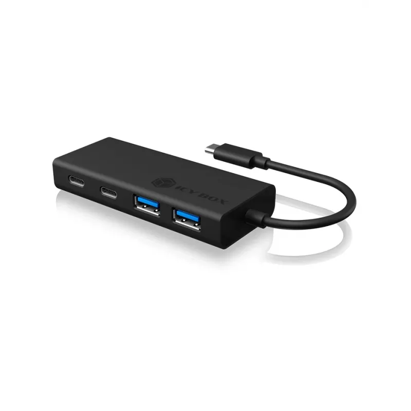 ICY BOX IB-HUB1426-CPD USB 3.2 Gen 1 (3.1 Gen 1) Type-C 5000 Mbit/s musta