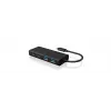 ICY BOX IB-HUB1426-CPD USB 3.2 Gen 1 (3.1 Gen 1) Type-C 5000 Mbit/s musta