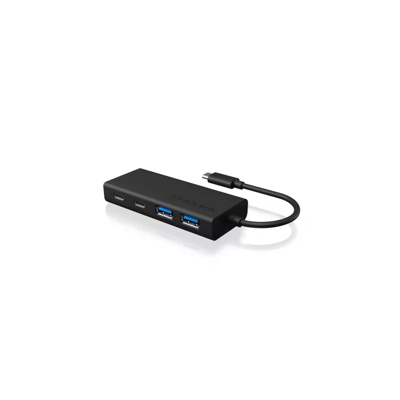 ICY BOX IB-HUB1426-CPD USB 3.2 Gen 1 (3.1 Gen 1) Type-C 5000 Mbit/s musta