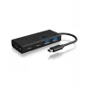ICY BOX IB-HUB1426-CPD USB 3.2 Gen 1 (3.1 Gen 1) Type-C 5000 Mbit/s musta