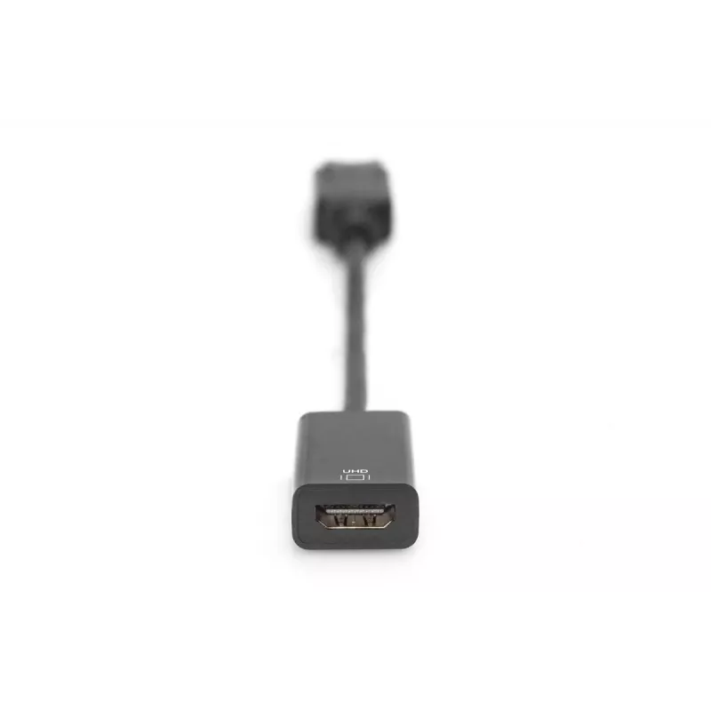 DIGITUS DP - HDMI -kaapeli 20 cm musta DP - HDMI Type-A M/F HDMI 2.0