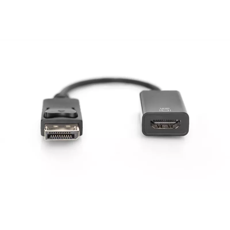 DIGITUS DP - HDMI -kaapeli 20 cm musta DP - HDMI Type-A M/F HDMI 2.0