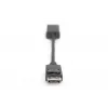 DIGITUS DP - HDMI -kaapeli 20 cm musta DP - HDMI Type-A M/F HDMI 2.0