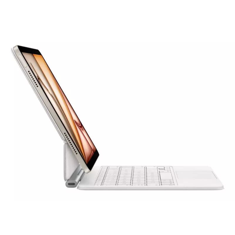 Apple Magic Keyboard MDFV4F/A näppäimistö ja kansikotelo kosketuslevyllä 10,9 tuuman iPad Airille (4. ja 5. sukupolvi), Smart Connector, AZERTY ranskalainen, valkoinen