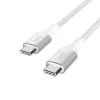 BELKIN USB-kaapeli - BoostCharge - USB-C - USB-C -kaapeli 240W - 1m - valkoinen