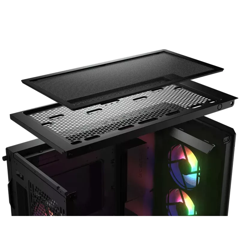 PC-kotelo COUGAR Gaming CGR-5AD1B-RGB Midi Tower musta