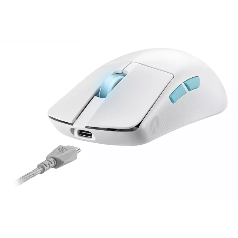 ASUS ROG Harpe Ace Aim Lab Edition hiiri peli molempikätinen RF Wireless + Bluetooth + USB Type-C optomekaaninen 36000 DPI