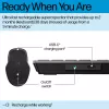 HP 725 Multi-Device ladattava langaton näppäimistö, täysikokoinen (100%), langaton, RF Wireless + Bluetooth, musta