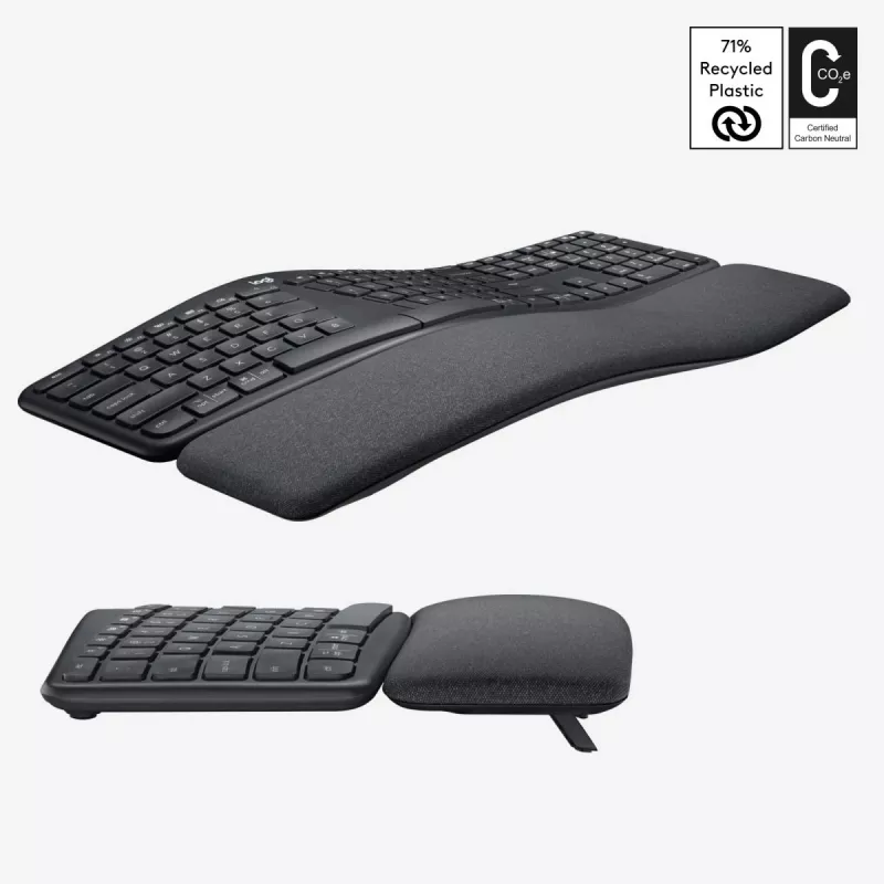 LOGITECH Ergo K860 - langaton jaettu näppäimistö grafiitti Qwerty US/International