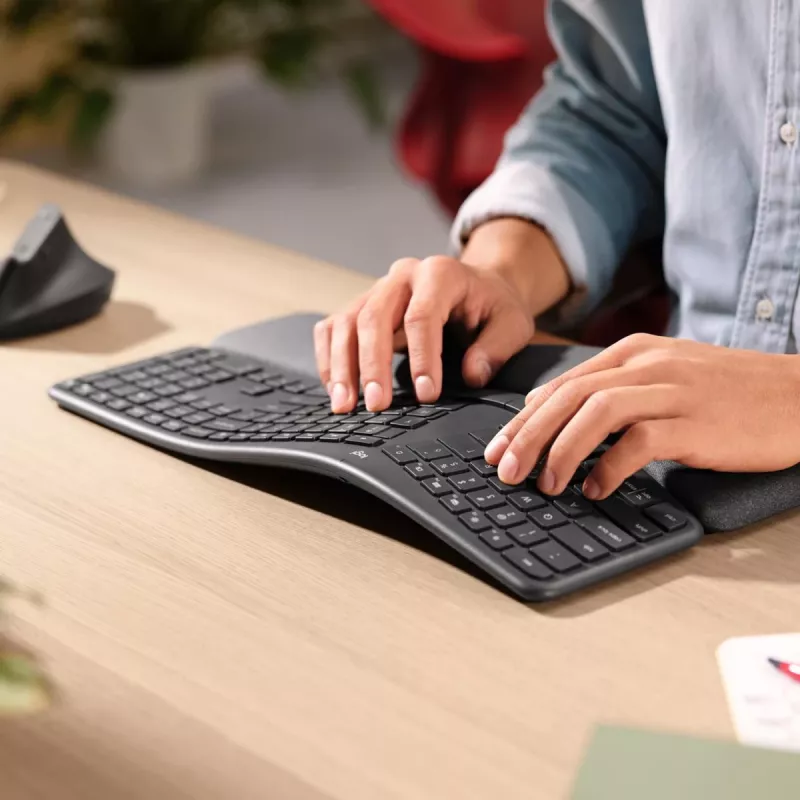 LOGITECH Ergo K860 - langaton jaettu näppäimistö grafiitti Qwerty US/International