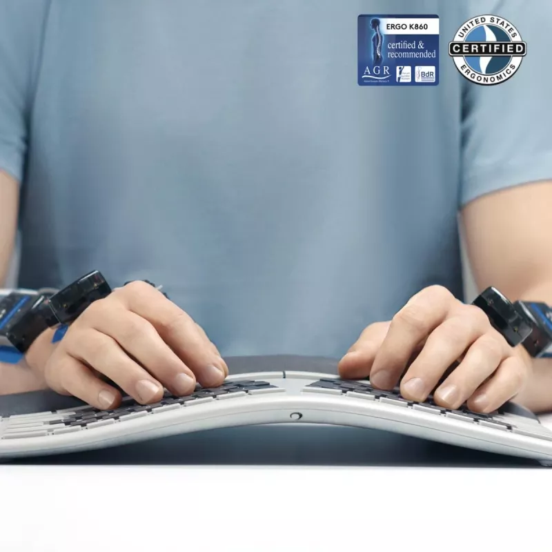 LOGITECH Ergo K860 - langaton jaettu näppäimistö grafiitti Qwerty US/International