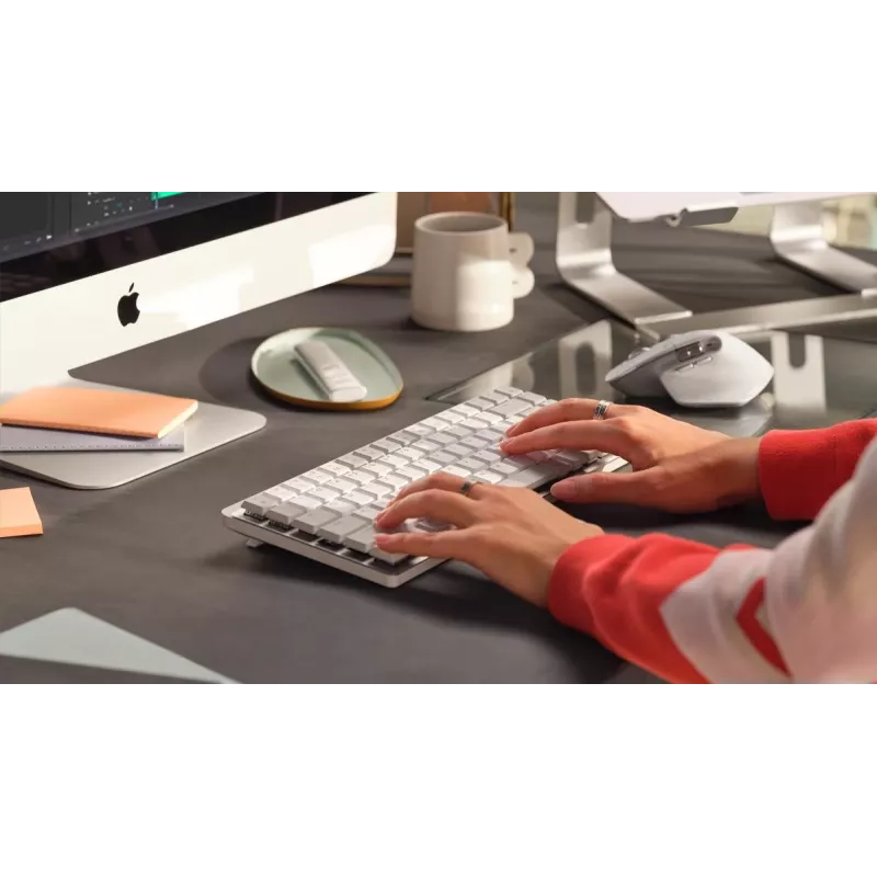 LOGITECH MX Mechanical Mini Macille minimalistinen langaton valaistu suorituskykynäppäimistö vaaleanharmaa - US Inte - Qwerty
