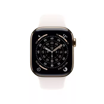 APPLE Watch Series 11 GPS + Cellular 46mm kulta titaanikuori ja Light Blush -urheiluranneke S/M