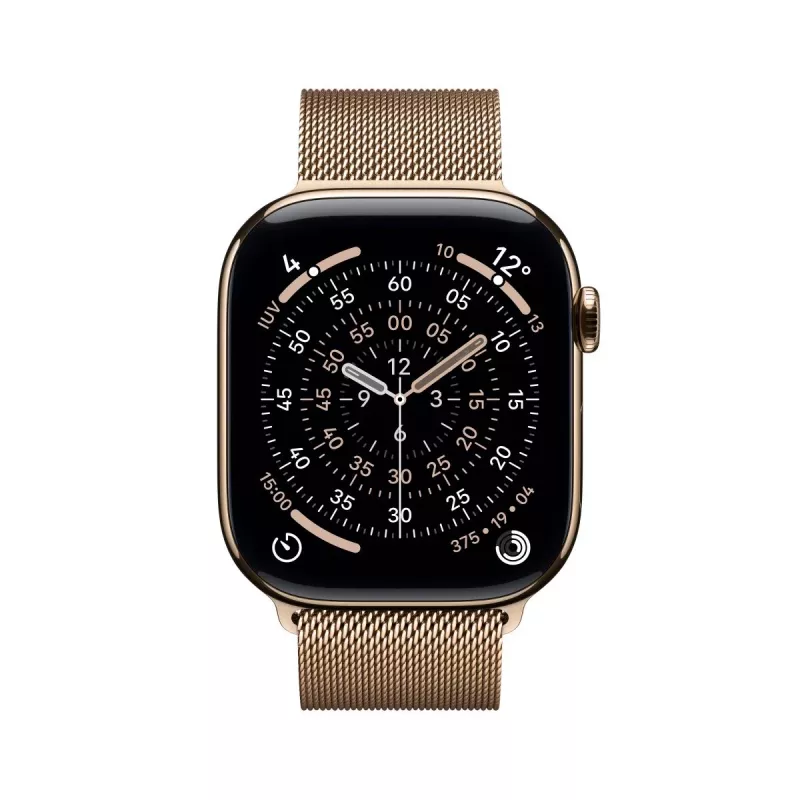 APPLE Watch Series 11 GPS + Cellular 46mm kulta titaanikuori ja kulta Milanese Loop - M/L
