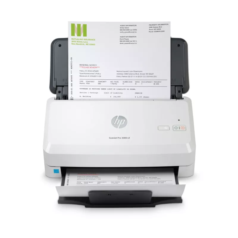 HP Scanjet Pro 3000 s4 arkinsyöttöskanneri 600 x 600 DPI A4 musta, valkoinen
