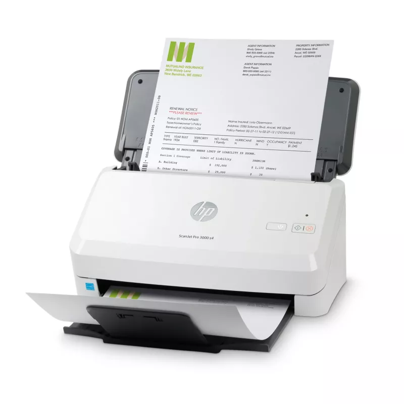 HP Scanjet Pro 3000 s4 arkinsyöttöskanneri 600 x 600 DPI A4 musta, valkoinen